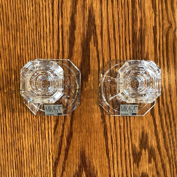 NIB! Mikasa short candlesticks - Picture 3 of 3